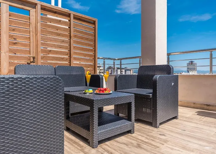 아파트 Luxury Seaview With Big Terrace And Jacuzzi *